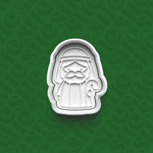 DONE TO ORDER: Joseph Cookie Cutter + Fondant Stamp Set - SHCreations