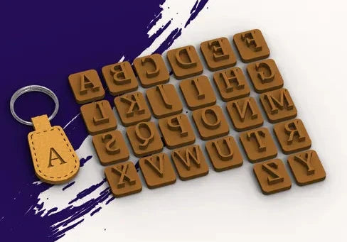 Done to Order: Letter Stamp (set for Leather Keychains) - SHCreations