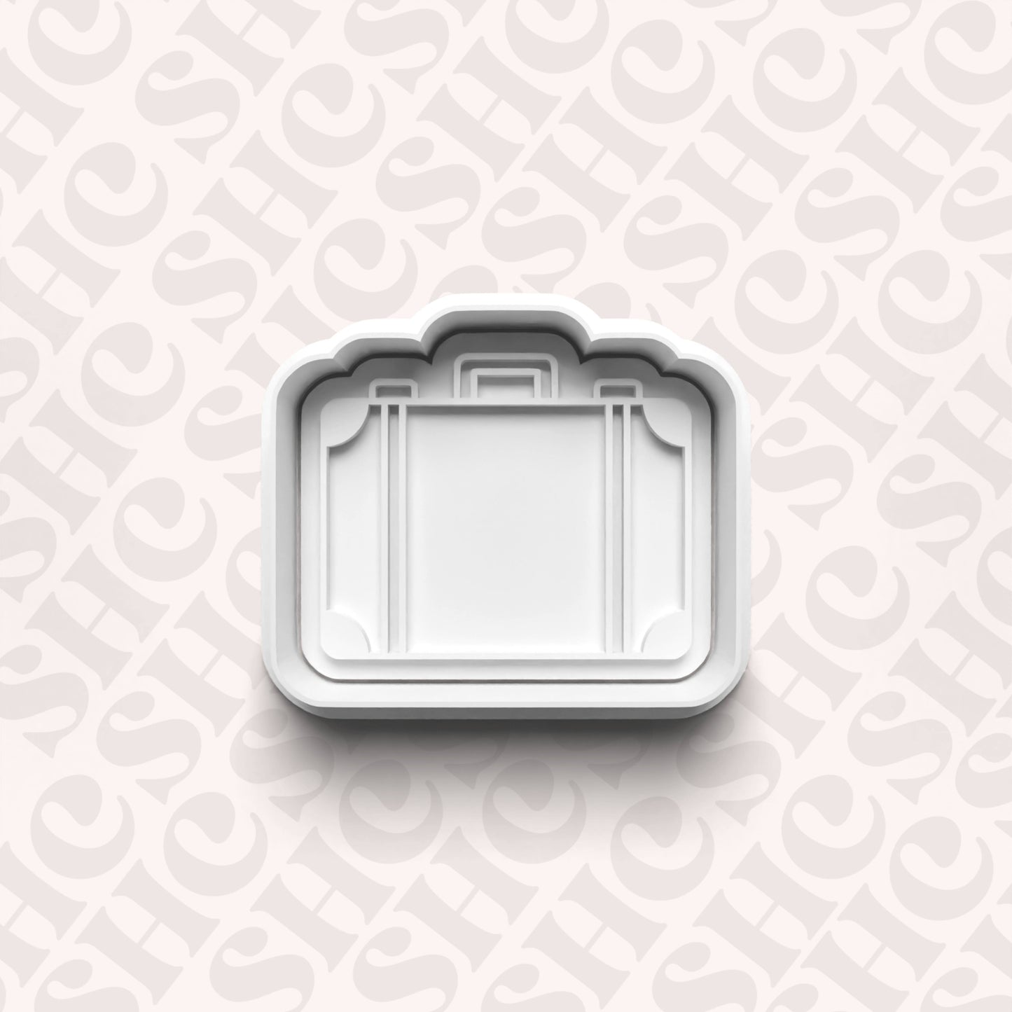 DONE TO ORDER: Luggage Cookie Cutter + Fondant Stamp Set 1 - SHCreations