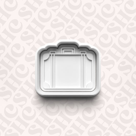 DONE TO ORDER: Luggage Cookie Cutter + Fondant Stamp Set 1 - SHCreations