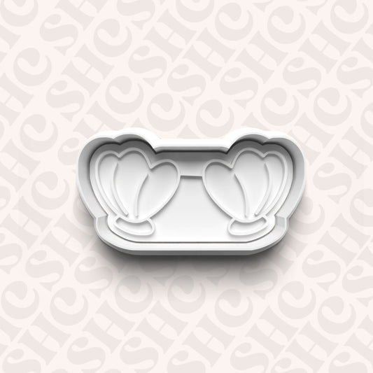 DONE TO ORDER: Mermaid Shell Bra Cookie Cutter + Fondant Set 1 - SHCreations