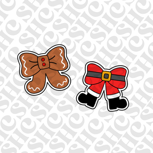 DONE TO ORDER: Mini Christmas Bow Cookie Cutter Set 1 - SHCreations