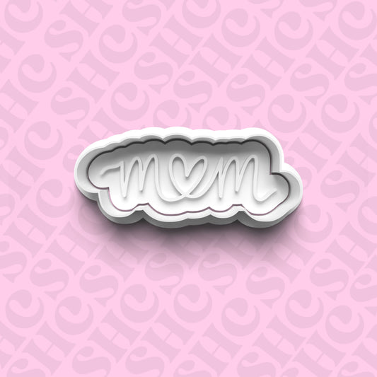 DONE TO ORDER: "MOM" Cookie Cutter + Fondant Stamp Set 1 - SHCreations