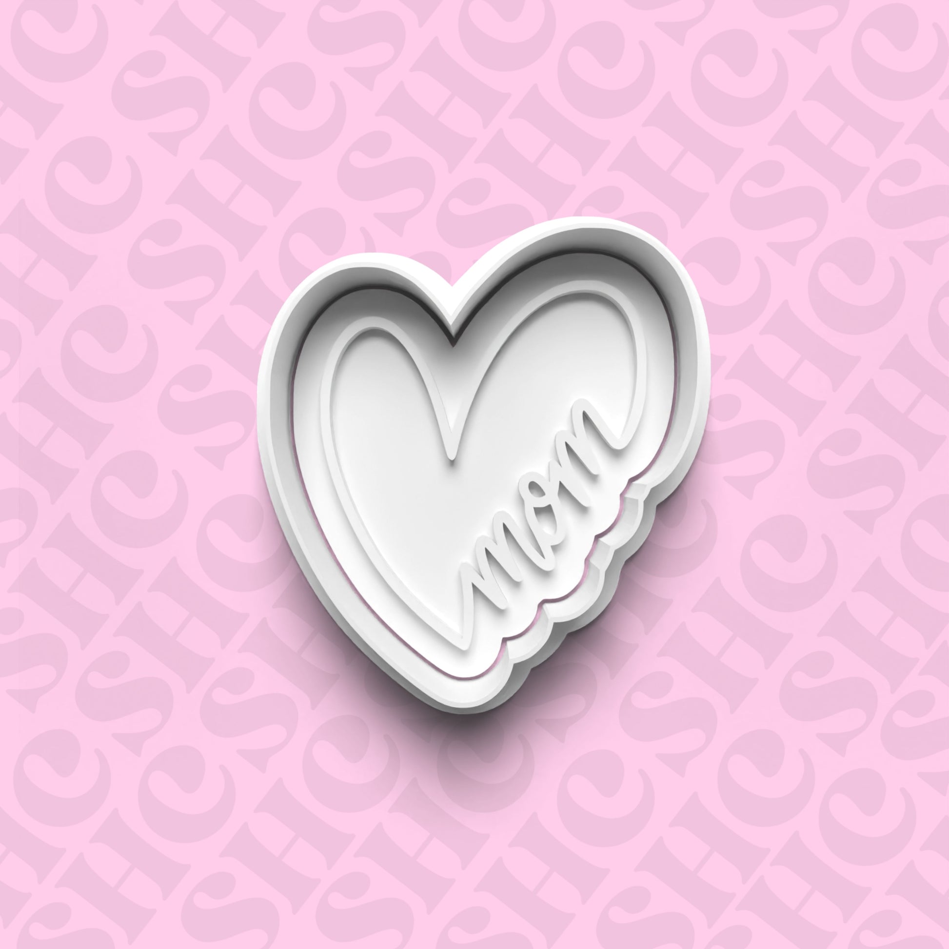 DONE TO ORDER: "MOM" Fondant Stamp Set 2 - SHCreations