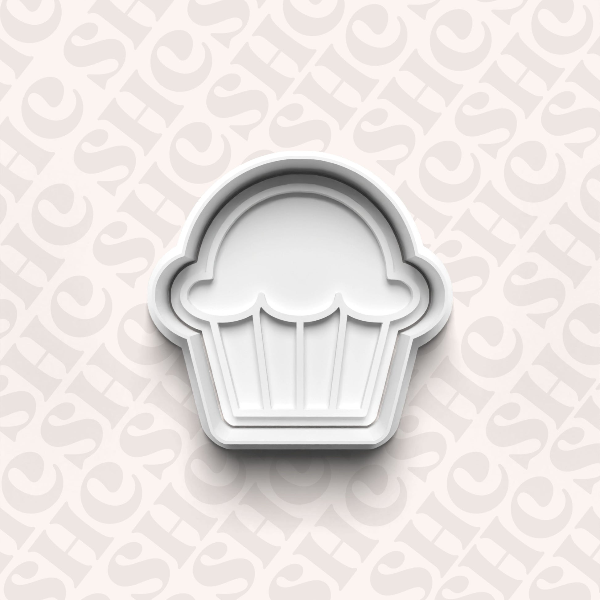 DONE TO ORDER: Muffin Cookie Cutter + Fondant Stamp Set - SHCreations