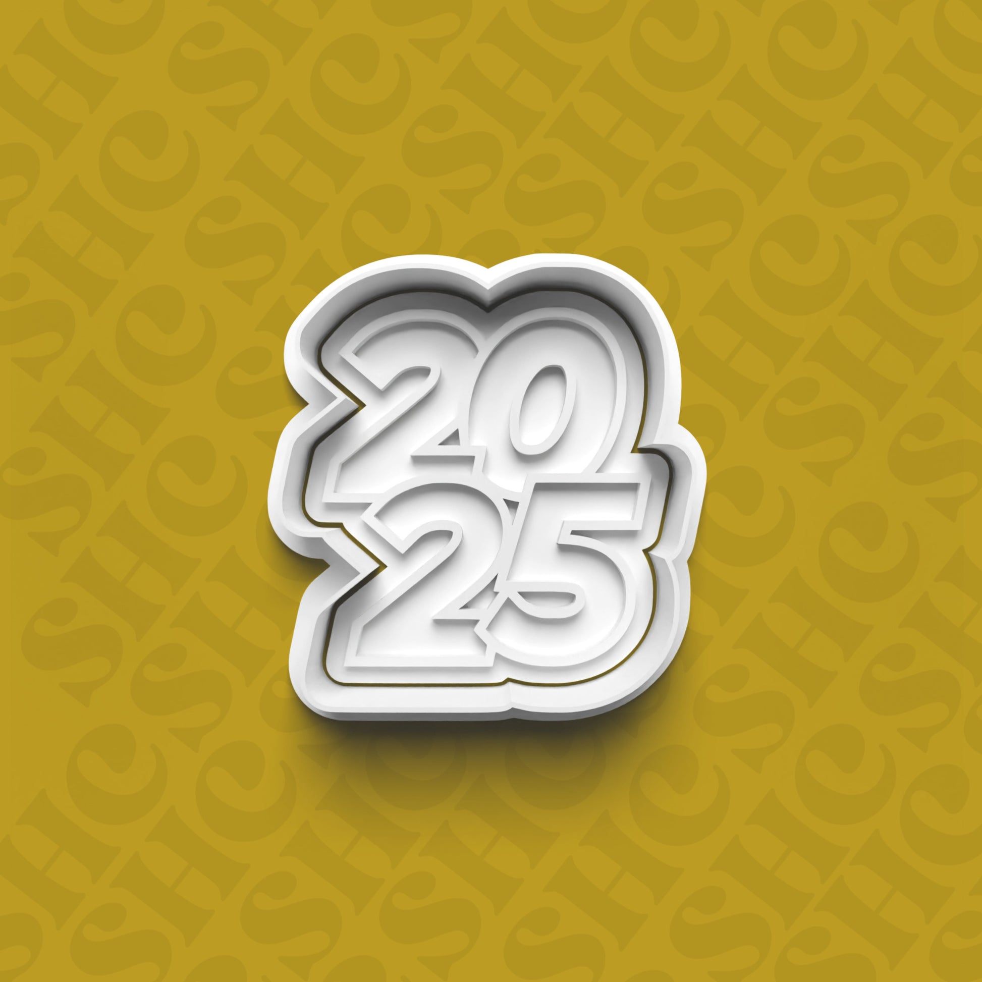 DONE TO ORDER: New Years Cookie Cutter + Fondant Stamp Set 4 - SHCreations
