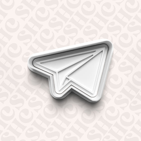 DONE TO ORDER: Paper Airplane Cookie Cutter + Fondant Set - SHCreations