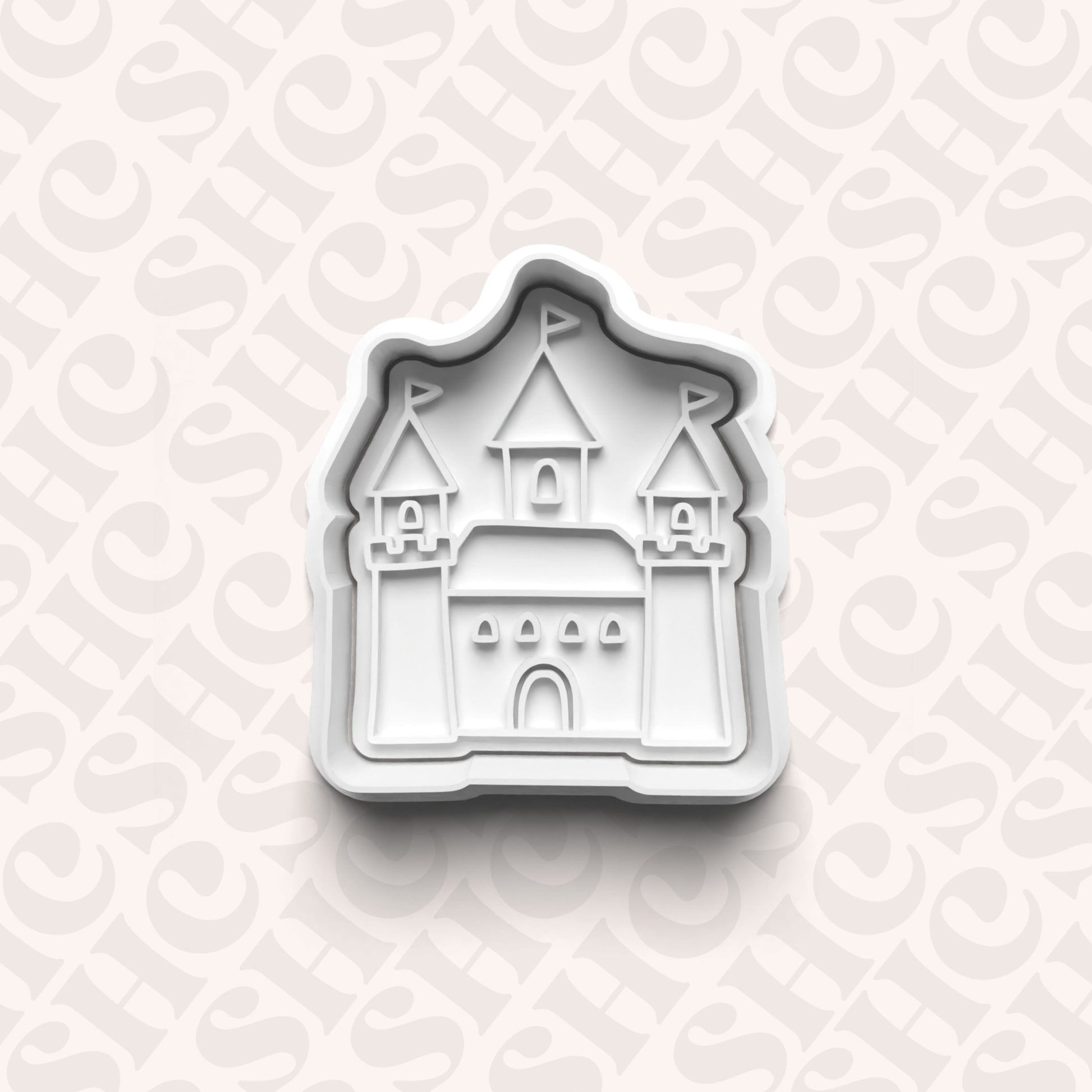 DONE TO ORDER: Princess Castle Cookie Cutter + Fondant Stamp Set - SHCreations