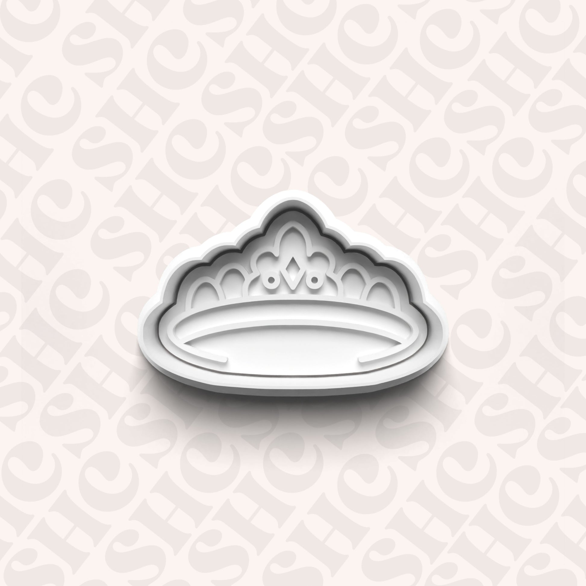 DONE TO ORDER: Princess Crown Cookie Cutter + Fondant Stamp Set - SHCreations