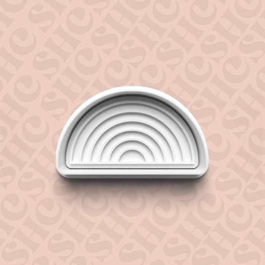 DONE TO ORDER: Rainbow Cookie Cutter + Fondant Stamp Set 3 - SHCreations