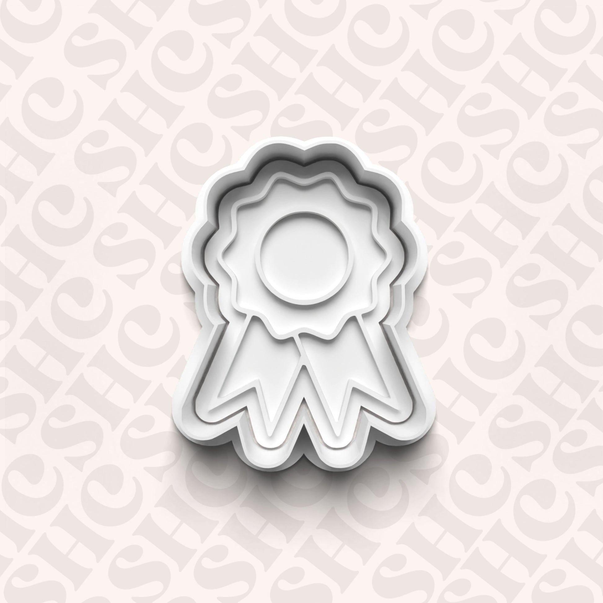 DONE TO ORDER: Ribbon Cookie Cutter + Fondant Stamp Set - SHCreations