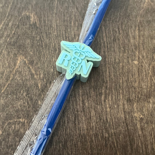 DONE TO ORDER: RN Straw Topper, 40 oz Tumbler Straw Topper - SHCreations