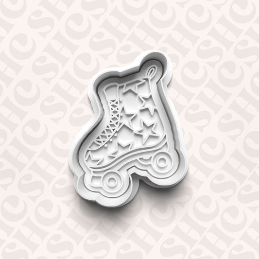 DONE TO ORDER: Rollerskate Cookie Cutter + Fondant Set - SHCreations