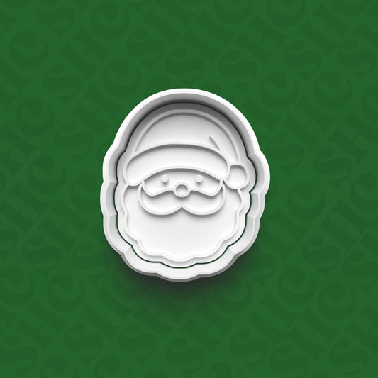 DONE TO ORDER: Santa Cookie Cutter + Fondant Stamp Set 2 - SHCreations