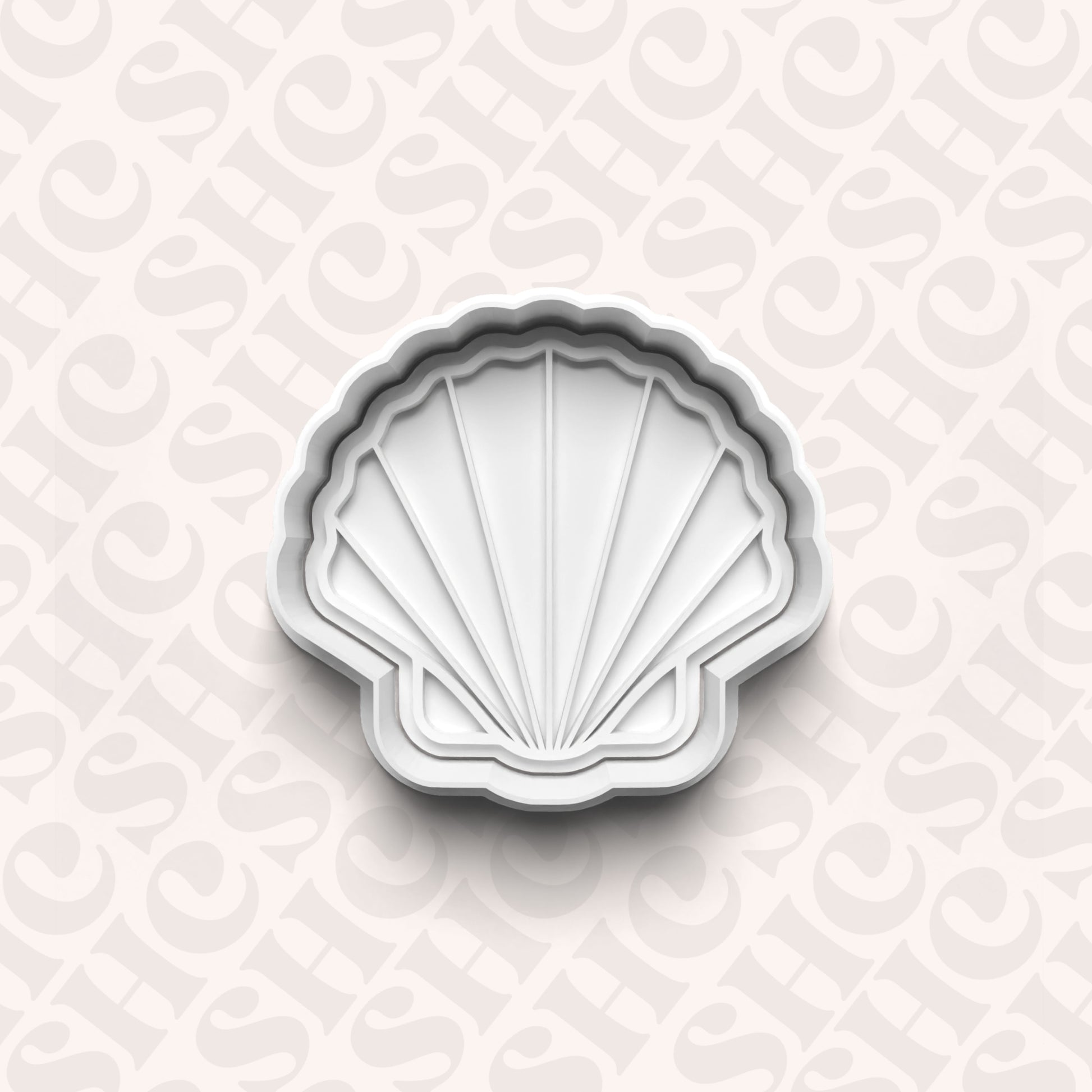 DONE TO ORDER: Shell Cookie Cutter + Fondant Stamp Set 1 - SHCreations