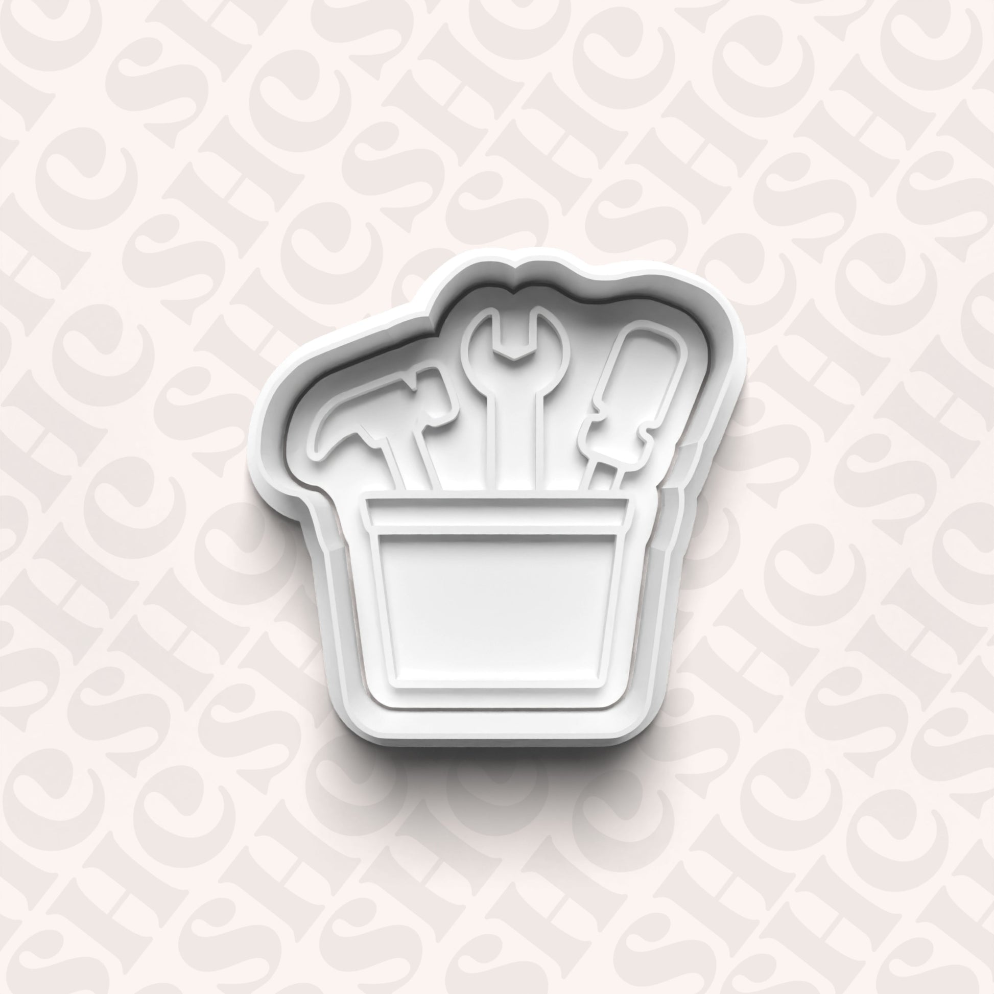 DONE TO ORDER: Tools Cookie Cutter + Fondant Stamp Set 1 - SHCreations