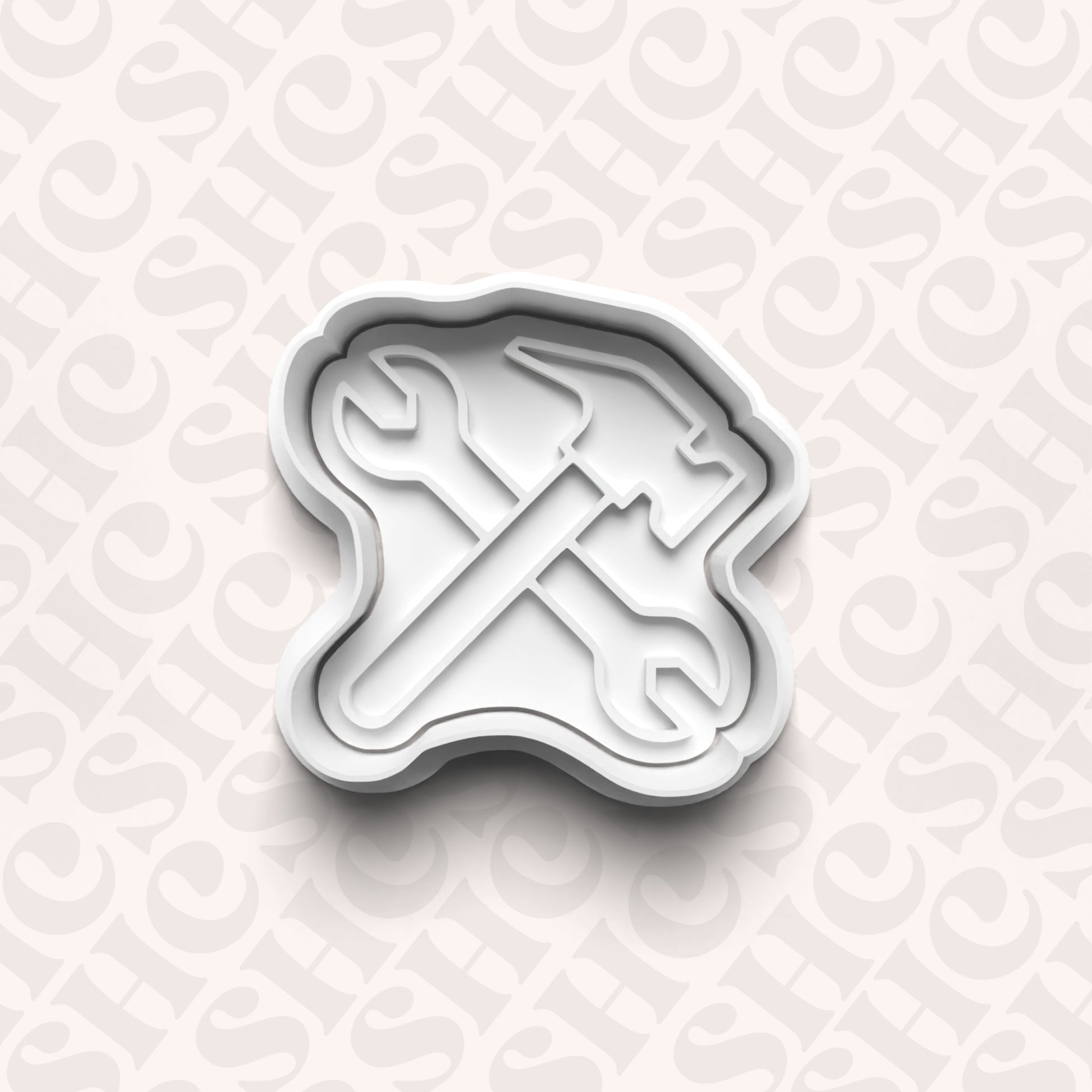 DONE TO ORDER: Tools Cookie Cutter + Fondant Stamp Set 4 - SHCreations
