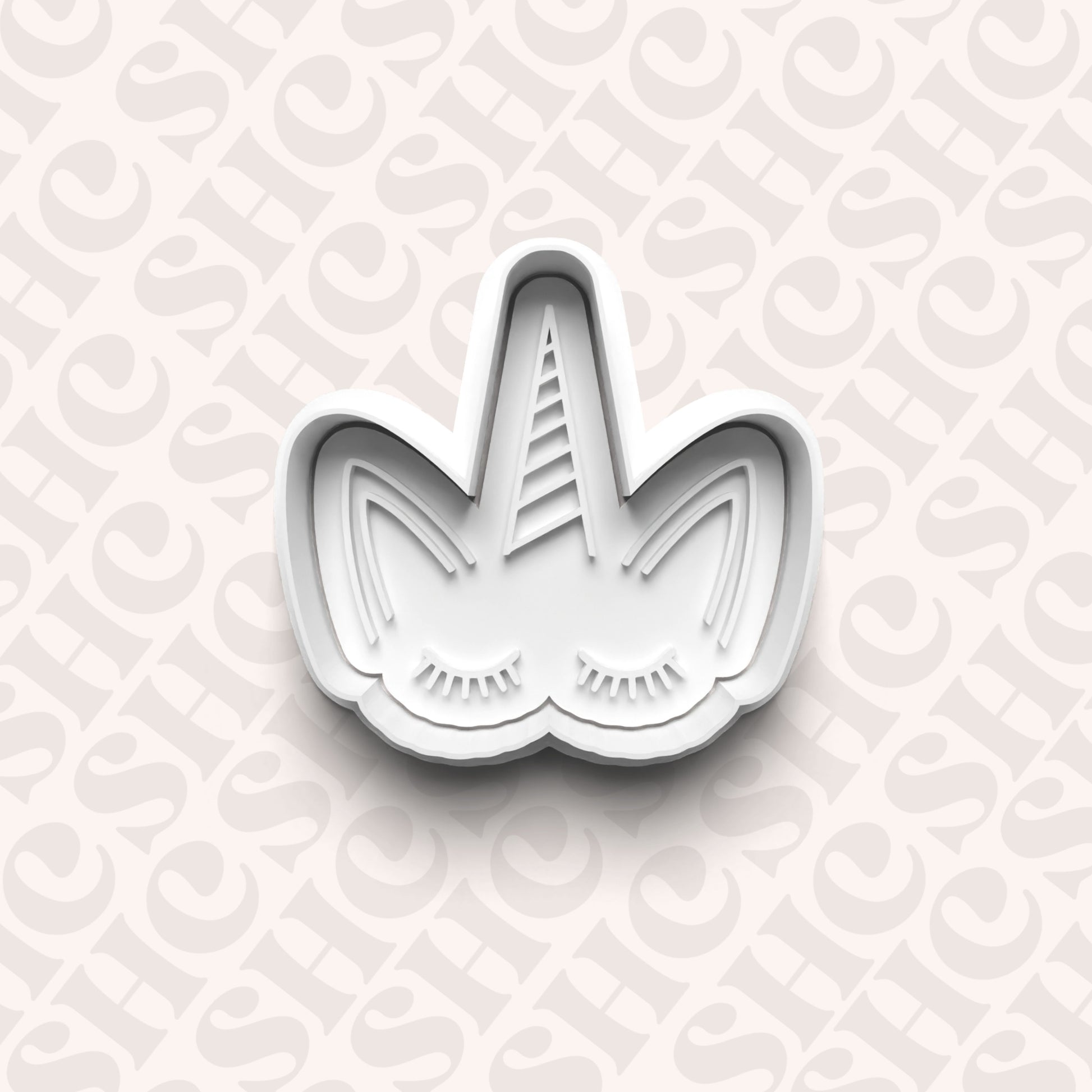 DONE TO ORDER: Unicorn Face Cookie Cutter + Fondant Stamp Set - SHCreations