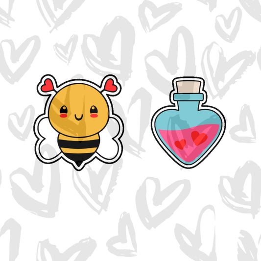 DONE TO ORDER: Valentine Mini Cookie Cutter Set 1 - SHCreations
