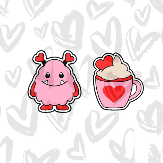 DONE TO ORDER: Valentine Mini Cookie Cutter Set 2 - SHCreations