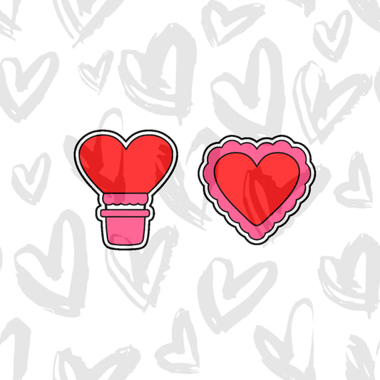 DONE TO ORDER: Valentine Mini Cookie Cutter Set 4 - SHCreations