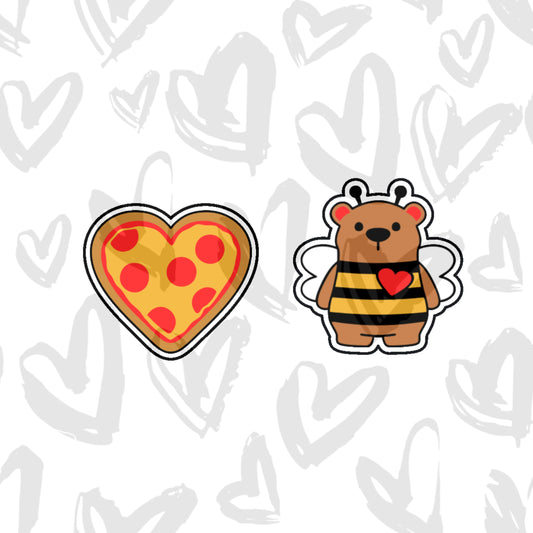 DONE TO ORDER: Valentine Mini Cookie Cutter Set 5 - SHCreations