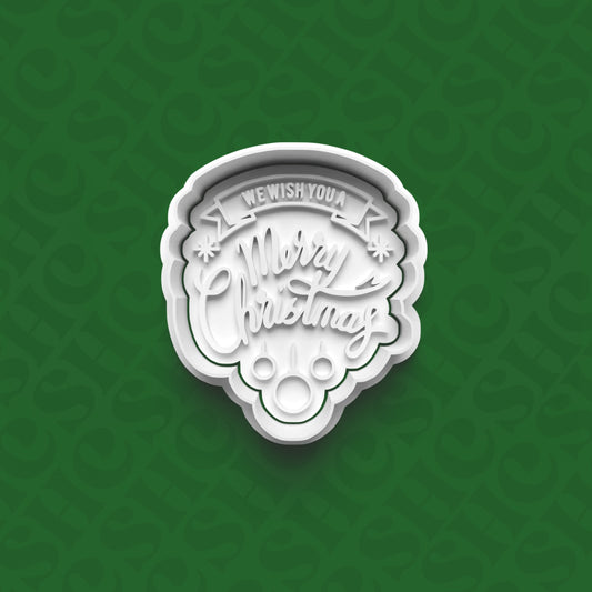 DONE TO ORDER: 'We wish you a Merry Christmas' Cookie Cutter + Fondant Stamp Set - SHCreations