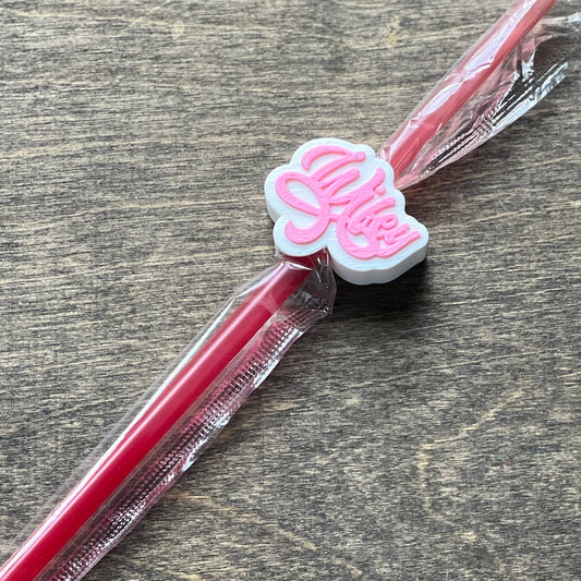 DONE TO ORDER: 'Wifey' Straw Topper, 40 oz Tumbler Straw Topper - SHCreations