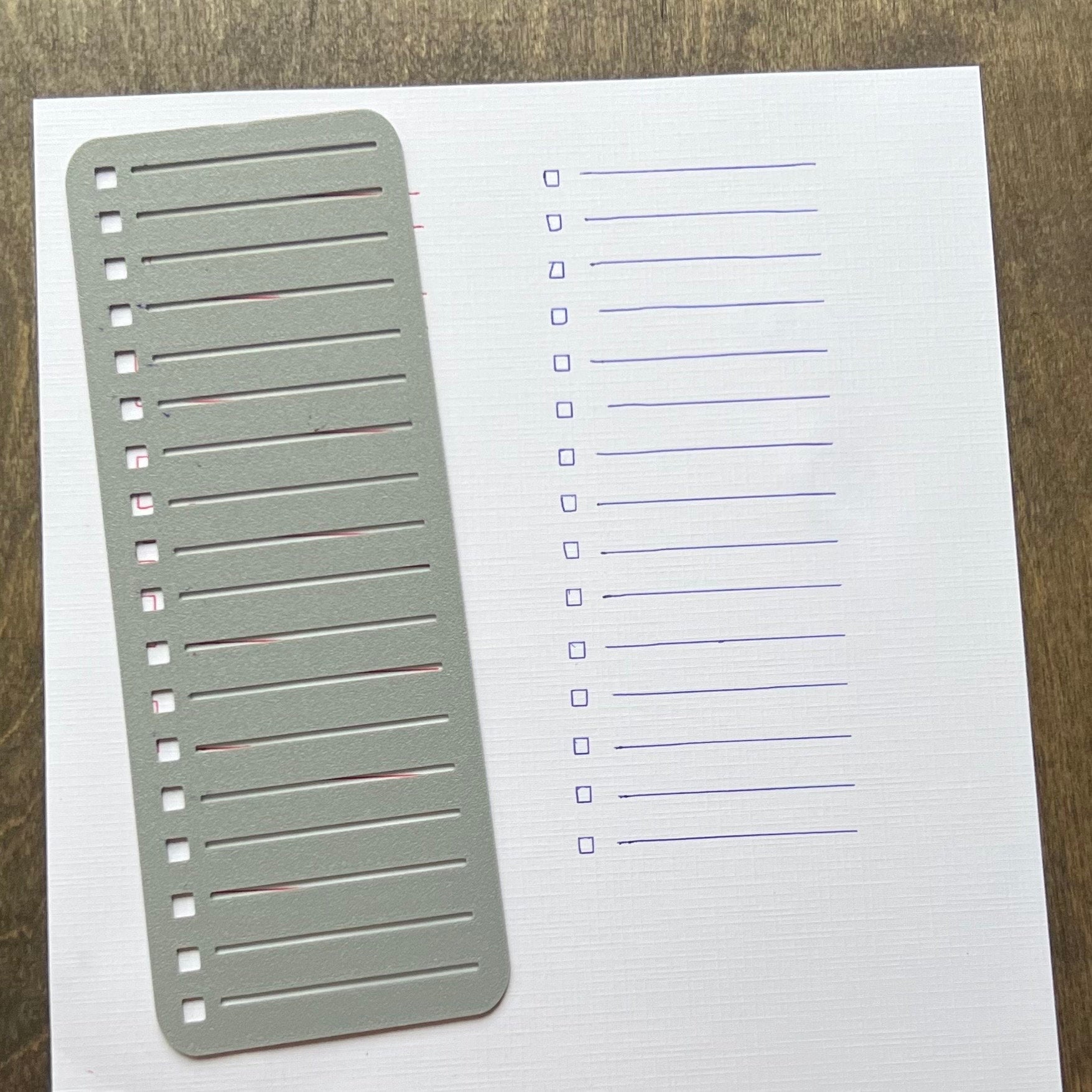 Downloadable To-Do List Stencil STL File for 3D Printing, Bullet Journals Stencil, Planners Stencil, Organization Stencil, Stencil Stl