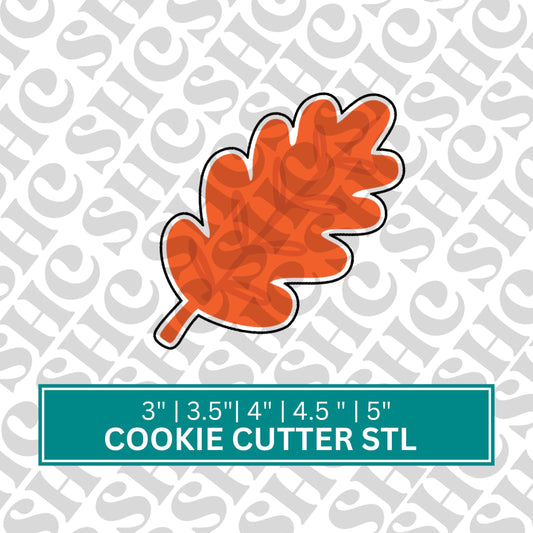 Fall leaf Cookie Cutter STL FILE, Thanksgiving Cookie Cutter , Leaf STL File, Autumn stl, Digital Download
