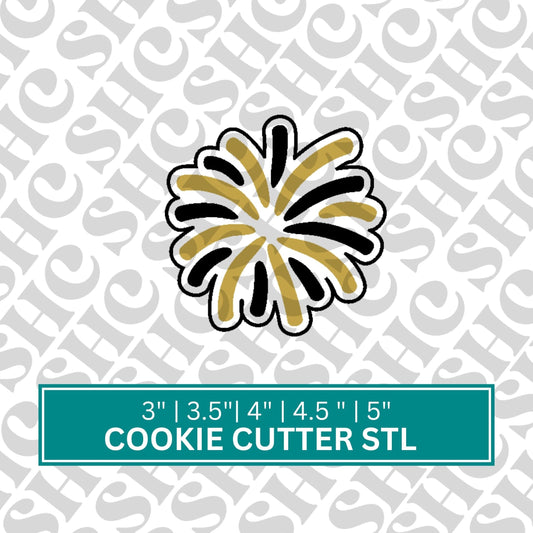 Fireworks Cookie Cutter STL | New Years Cookie Cutter STL | Firework Cookie Cutter Stl| New Years Eve Stl Cutter | Celebration Cookie Stl