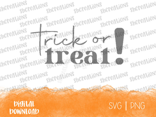 Floral SVG Cut File | Trick or treat Cut File | Treats SVG | Halloween Svg | Laser Cut File | No tricks Svg | TreatsSvg