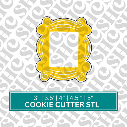 Frame Cookie Cutter STL |Plaque Cookie Cutter | Frame Cookie STL File | Vintage Frame Stl | Retro Frame Cookie Cutter | Frame Plaque Stl
