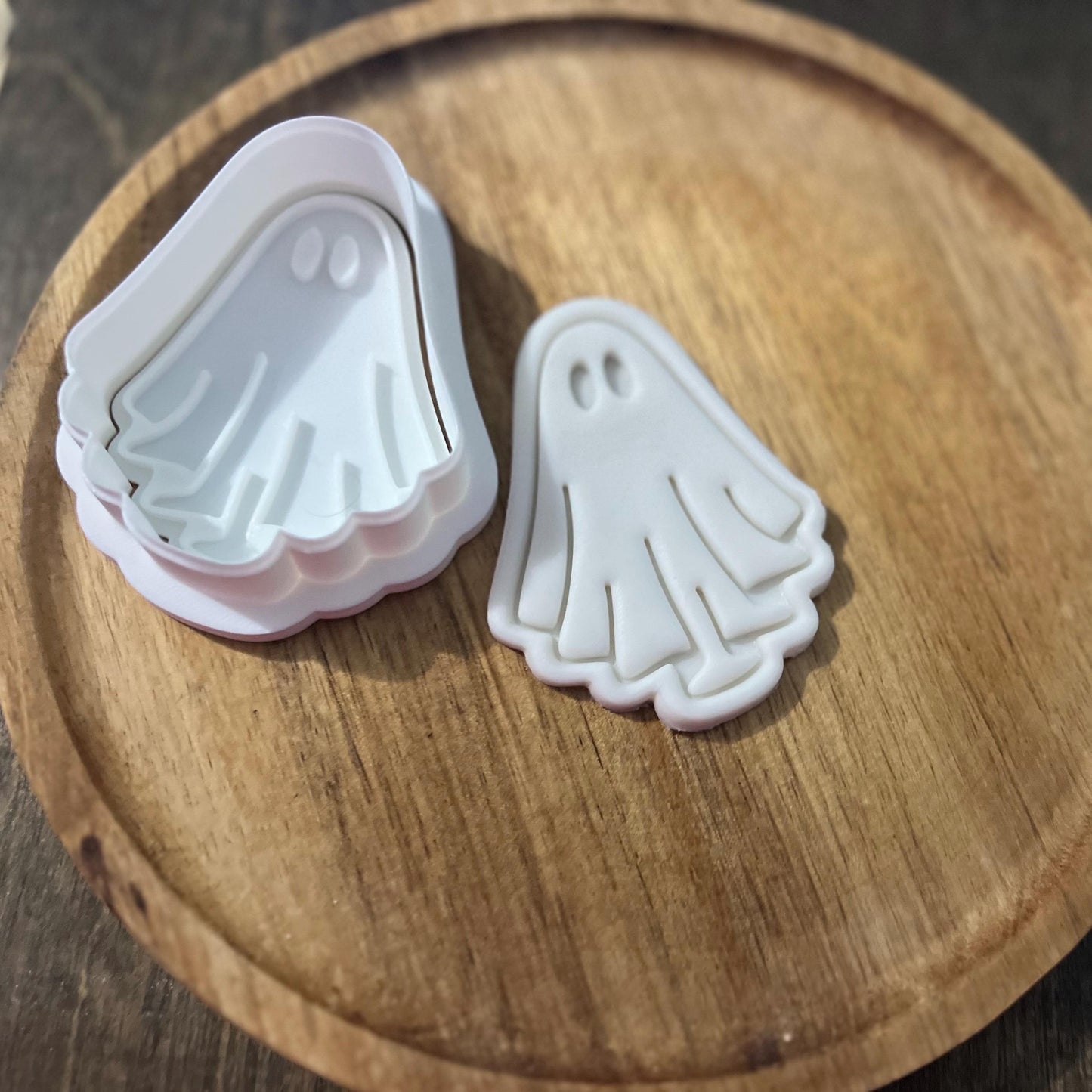 Ghost Cookie Cutter and Fondant Stamp STL | 3D Printable Halloween Baking Tools | 3D Printable Baking Tools