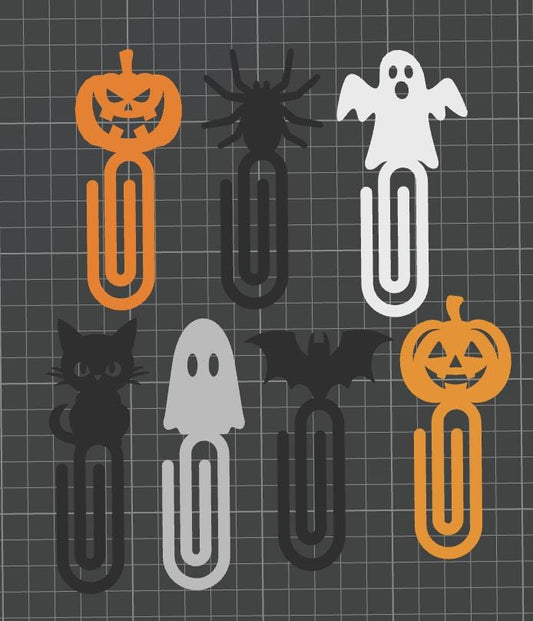 3D Halloween Bookmark STL Design – Halloween Bookmark – 3D Printed Spooky Paperclip Design for Book Lovers & Gifts