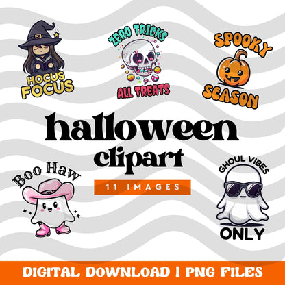 Halloween PNG Clipart, Boo Haw Clipart, Cute halloween Clipart, Ghost Clipart, Spooky Season Clipart, Halloween Clipart