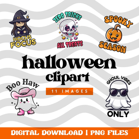Halloween PNG Clipart, Boo Haw Clipart, Cute halloween Clipart, Ghost Clipart, Spooky Season Clipart, Halloween Clipart