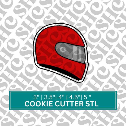 Helmet 2 Cookie Cutter STL File – High-Quality 3D Printable Design for Sports & Themed Events
