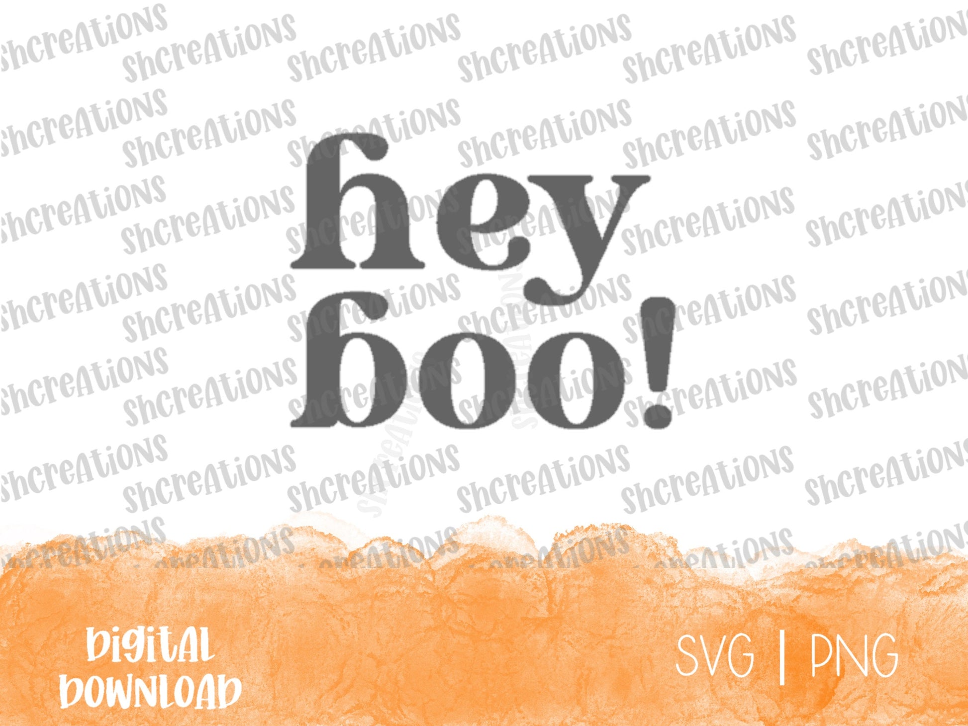 Hey Boo SVG Cut File |Halloween Cut File | retro SVG | boo Svg | Laser Cut File | Cute Svg | Mug Svg| Tshirt Decal |Vinyl