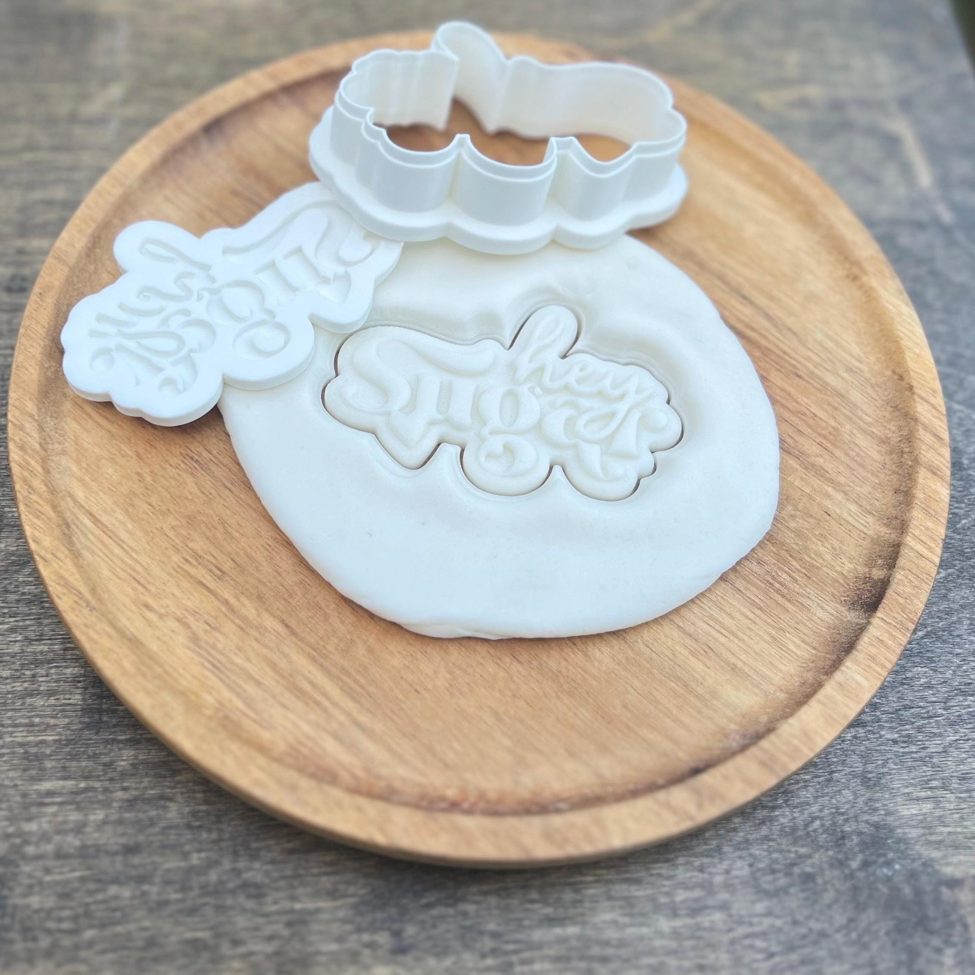 Hey Sugar Embosser & Cookie Cutter | Valentine Embosser | Valentine's Cookies | Galentine Debosser | Valentine Cookies | Valentine Design