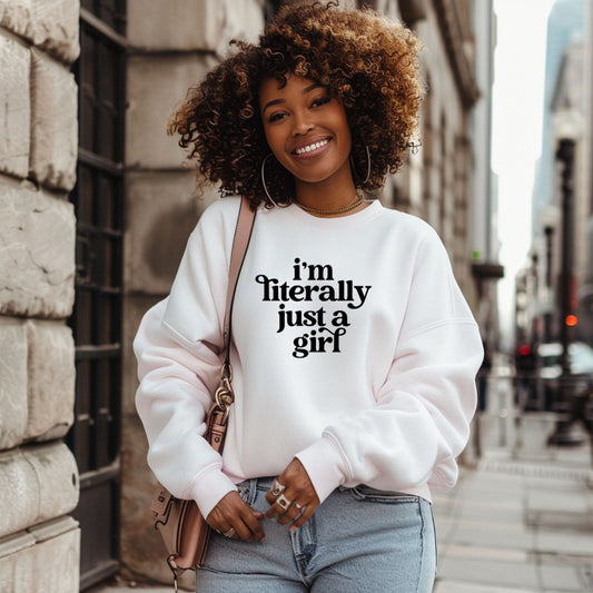 I'm Literally Just a Girl SVG/PNG, I'm just a girl, Cute Feminine Digital Art DIY Crafts, Girly, Trendy Svg, Delulu, Coquette svg, girl math