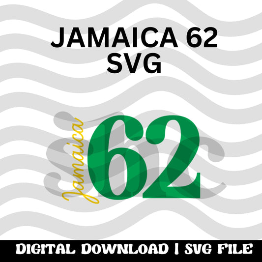 Jamaica’s 62nd Independence SVG Cut File, Team Jamaica SVG, Jamaica SVG, Jamaica Independence Svg, Jamaica 1962