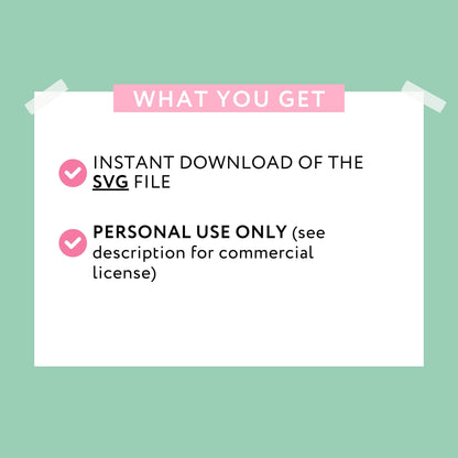 a white piece of paper with the words, what you get, instant file and
