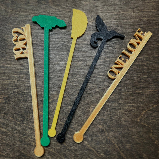 Jamaican Drink Stirrer SVG Cut File–Cocktail Drink Svg, Swizzle Stick, Champagne Stick, Jamaica 62 SVG, Jamaica independence, Team Jamaica