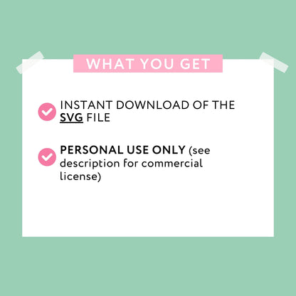 a white piece of paper with the words, what you get, instant file and