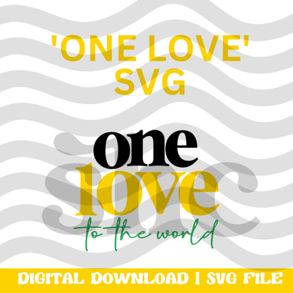 Jamaican Theme One Love SVG Cut File – Perfect for Crafts, T-Shirts, and Home Décor, Jamaica Cut File, Jamaica SVG, Jamaica Vacation,