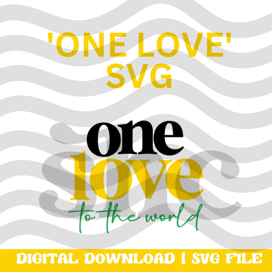 Jamaican Theme One Love SVG Cut File – Perfect for Crafts, T-Shirts, and Home Décor, Jamaica Cut File, Jamaica SVG, Jamaica Vacation,