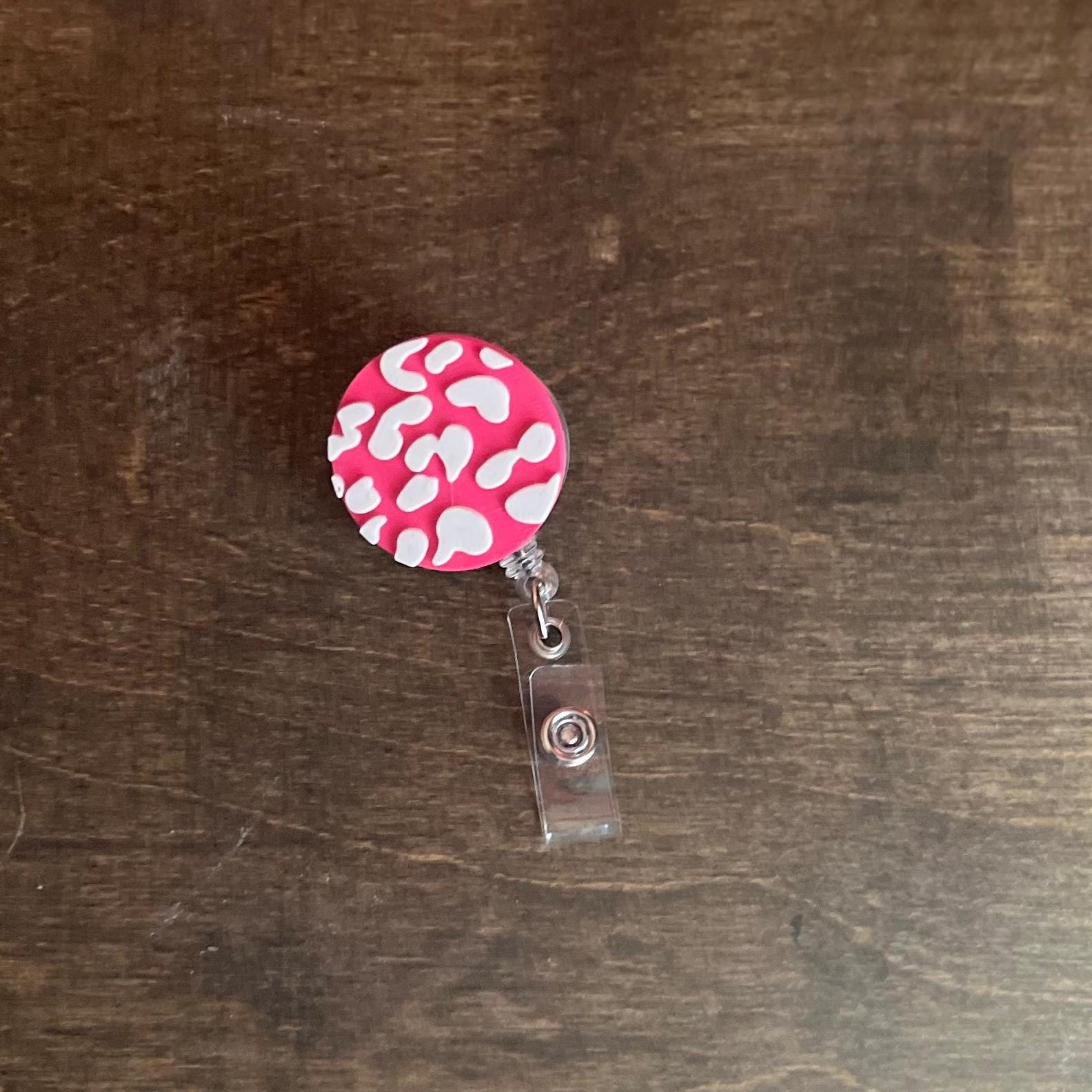 Leopard Print Badge Reel, Badge Topper STL, Leopard Badge Reel STL, 3d Badge Reel, Badge reel topper stl, healthcare worker stl