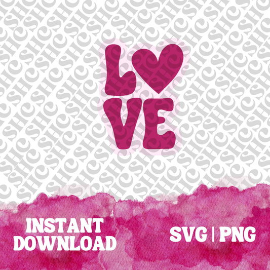 LOVE 2 PNG Svg | Valentine svg | Valentine Clipart | Vday Design | Galentine Cookie svg | Heart png | Romance Love svg png file | DIY Craft