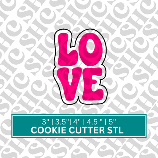 LOVE Cookie Cutter STL| Love Cookie Cutter | Valentine Stl | Valentine Cookie STL File | Vday Cookies | Galentine Cookie Stl | Heart Stl